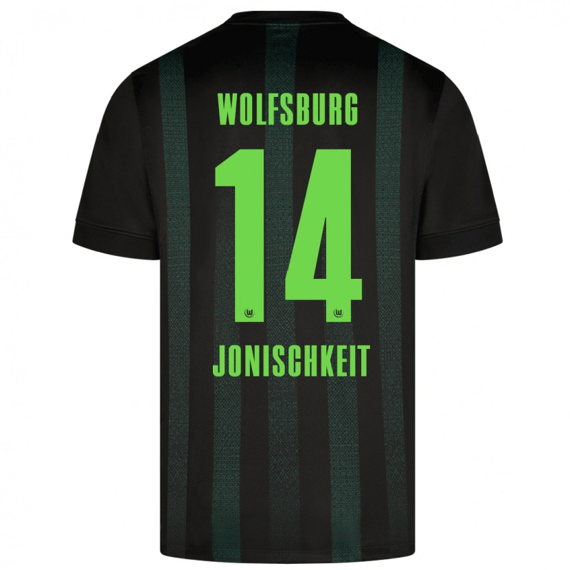 Danxen Niño Camiseta Jamal Jonischkeit #14 Verde Oscuro 2ª Equipación 2024/25 La Camisa México
