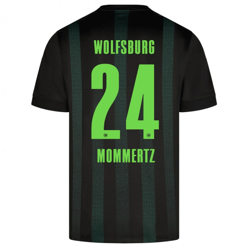 Danxen Niño Camiseta Benjamin Mommertz #24 Verde Oscuro 2ª Equipación 2024/25 La Camisa México