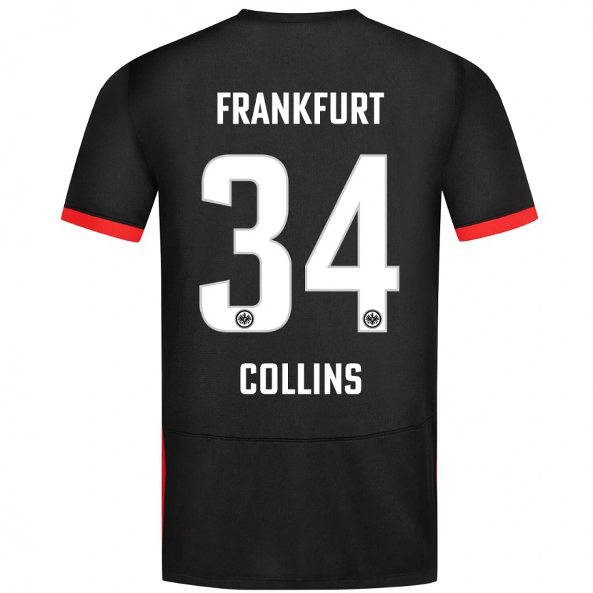 Danxen Niño Camiseta Nnamdi Collins #34 Negro 2ª Equipación 2024/25 La Camisa México