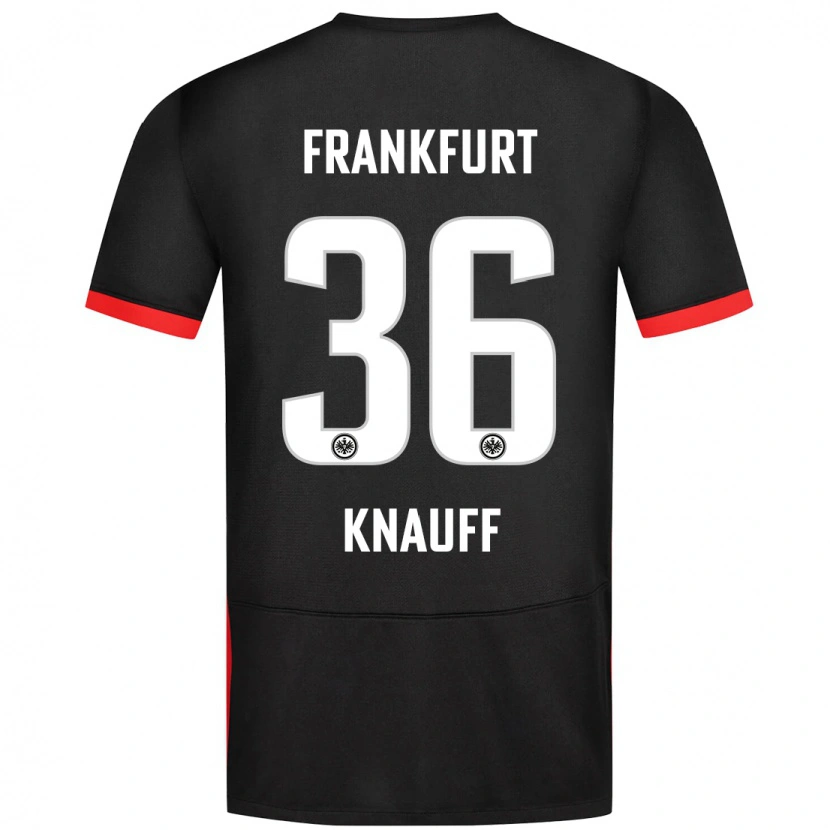 Danxen Niño Camiseta Ansgar Knauff #36 Negro 2ª Equipación 2024/25 La Camisa México