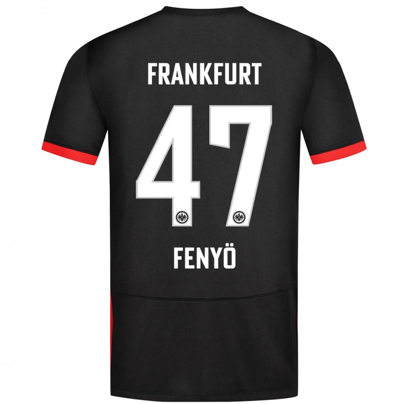 Danxen Niño Camiseta Noah Fenyő #47 Negro 2ª Equipación 2024/25 La Camisa México