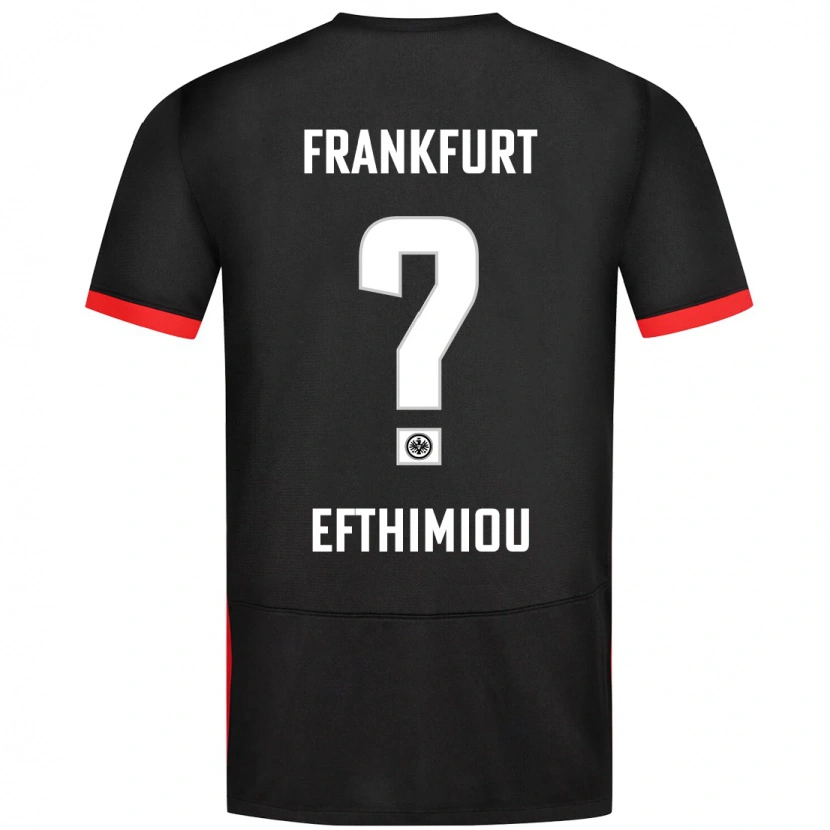 Danxen Niño Camiseta Sissis Efthimiou #0 Negro 2ª Equipación 2024/25 La Camisa México