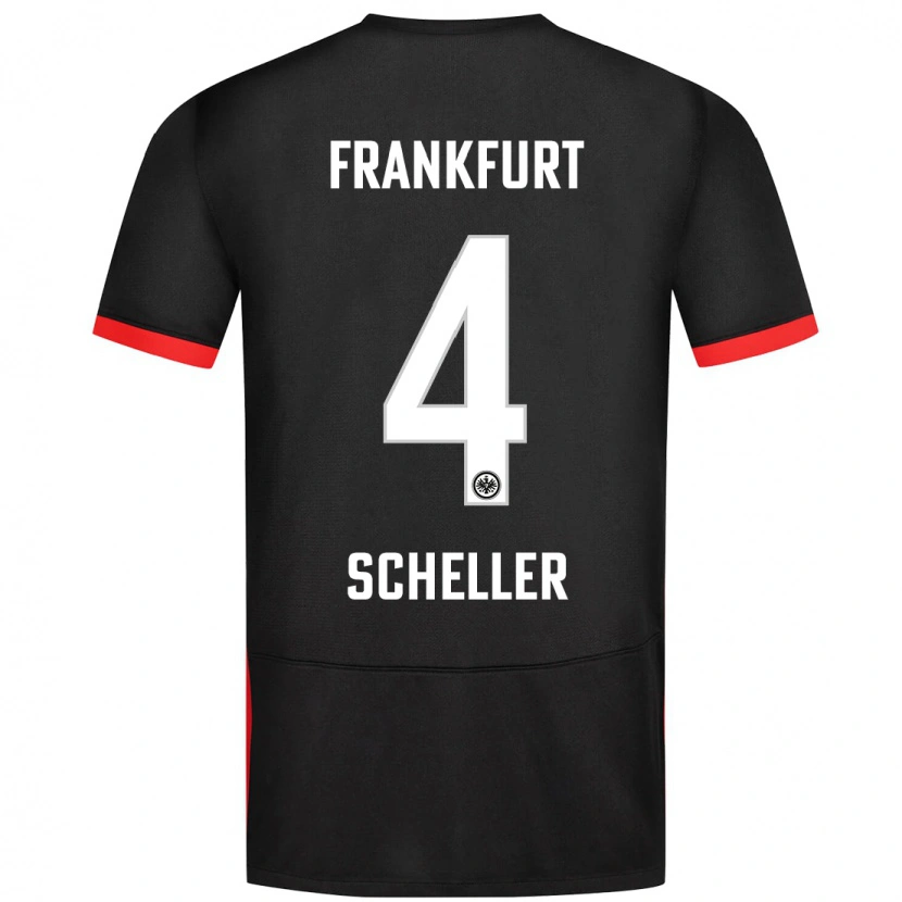 Danxen Niño Camiseta Niklas Scheller #4 Negro 2ª Equipación 2024/25 La Camisa México