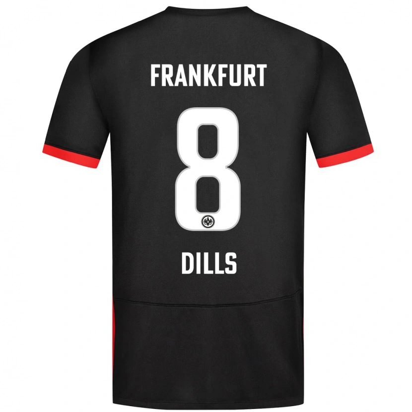 Danxen Niño Camiseta Marvin Dills #8 Negro 2ª Equipación 2024/25 La Camisa México