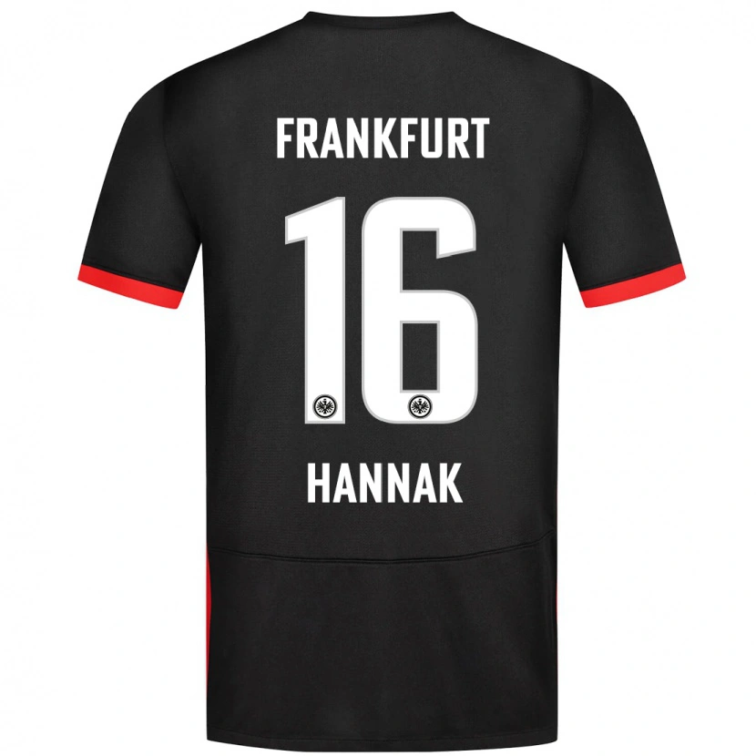 Danxen Niño Camiseta Tim Hannak #16 Negro 2ª Equipación 2024/25 La Camisa México