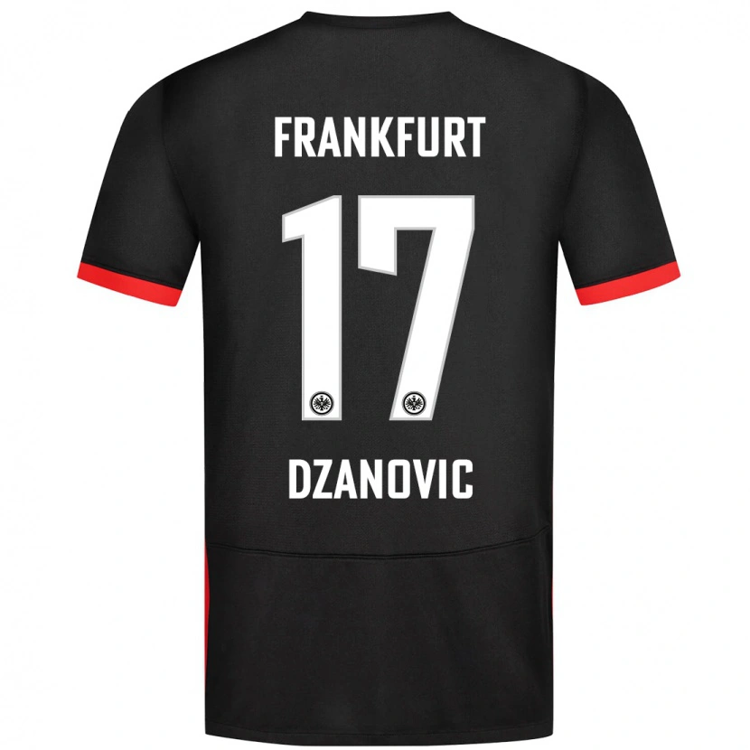 Danxen Niño Camiseta Benjamin Dzanovic #17 Negro 2ª Equipación 2024/25 La Camisa México