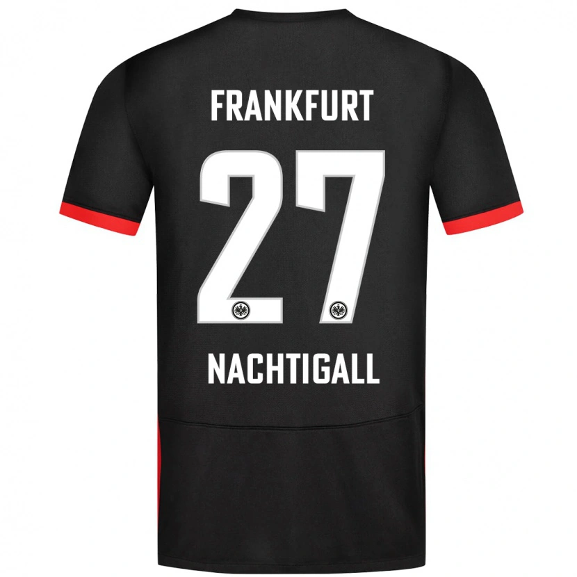 Danxen Niño Camiseta Sophie Nachtigall #27 Negro 2ª Equipación 2024/25 La Camisa México