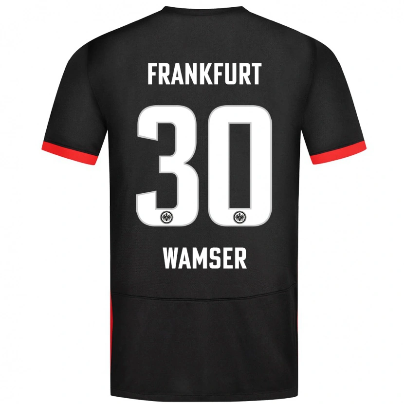Danxen Niño Camiseta Carlotta Wamser #30 Negro 2ª Equipación 2024/25 La Camisa México
