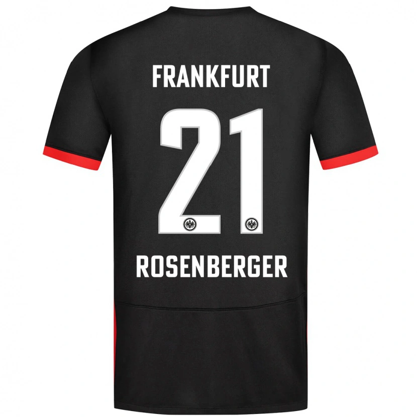 Danxen Niño Camiseta Robin Rosenberger #21 Negro 2ª Equipación 2024/25 La Camisa México