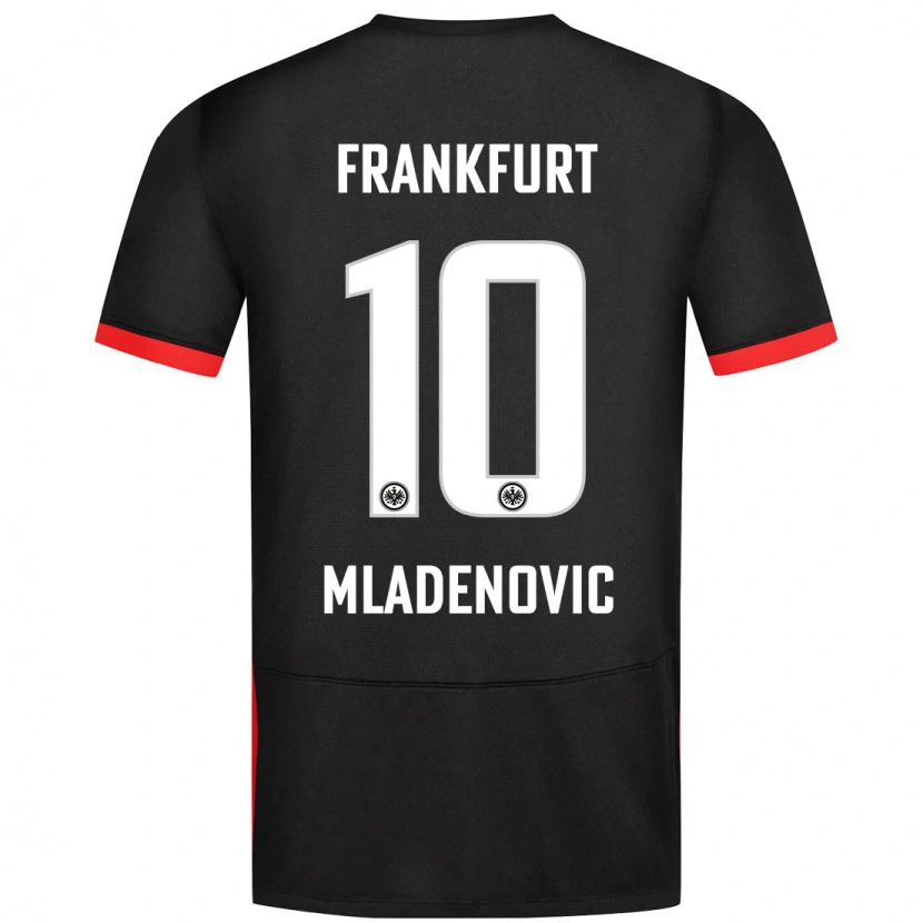 Danxen Niño Camiseta Marko Mladenovic #10 Negro 2ª Equipación 2024/25 La Camisa México