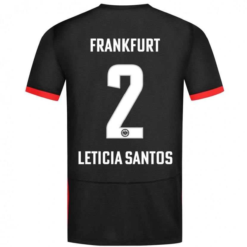 Danxen Niño Camiseta Letícia Santos De Oliveira #2 Negro 2ª Equipación 2024/25 La Camisa México