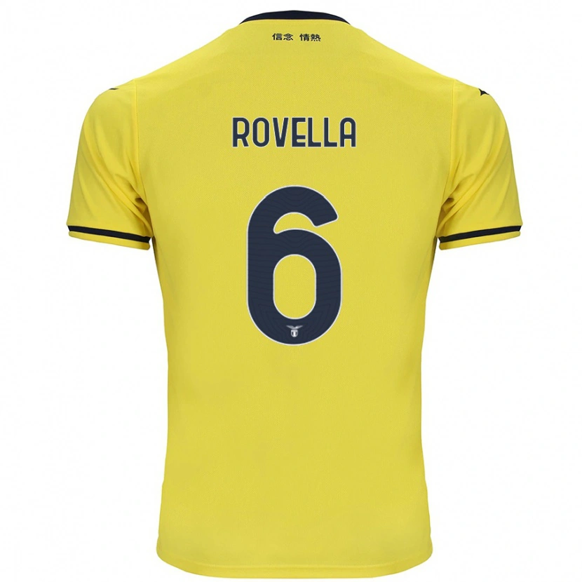 Danxen Niño Camiseta Nicolò Rovella #6 Amarillo 2ª Equipación 2024/25 La Camisa México