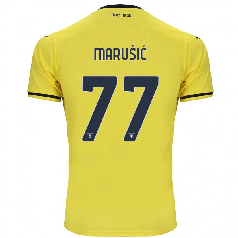 Danxen Niño Camiseta Adam Marusic #77 Amarillo 2ª Equipación 2024/25 La Camisa México