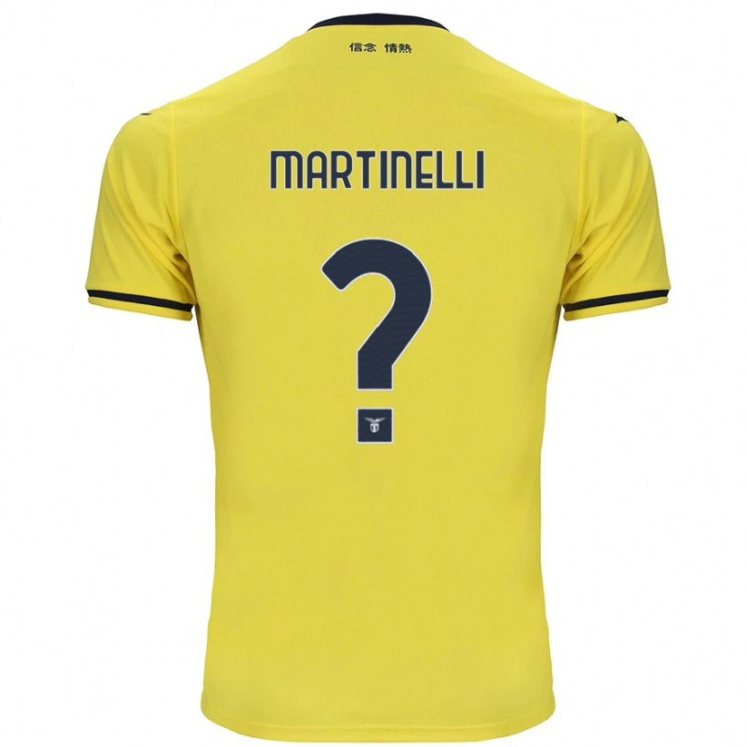 Danxen Niño Camiseta Leonardo Martinelli #0 Amarillo 2ª Equipación 2024/25 La Camisa México