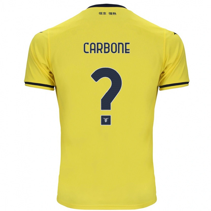 Danxen Niño Camiseta Giovanni Carbone #0 Amarillo 2ª Equipación 2024/25 La Camisa México