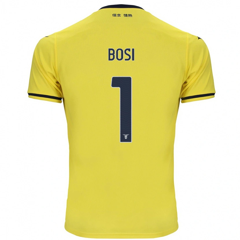 Danxen Niño Camiseta Gioele Bosi #1 Amarillo 2ª Equipación 2024/25 La Camisa México