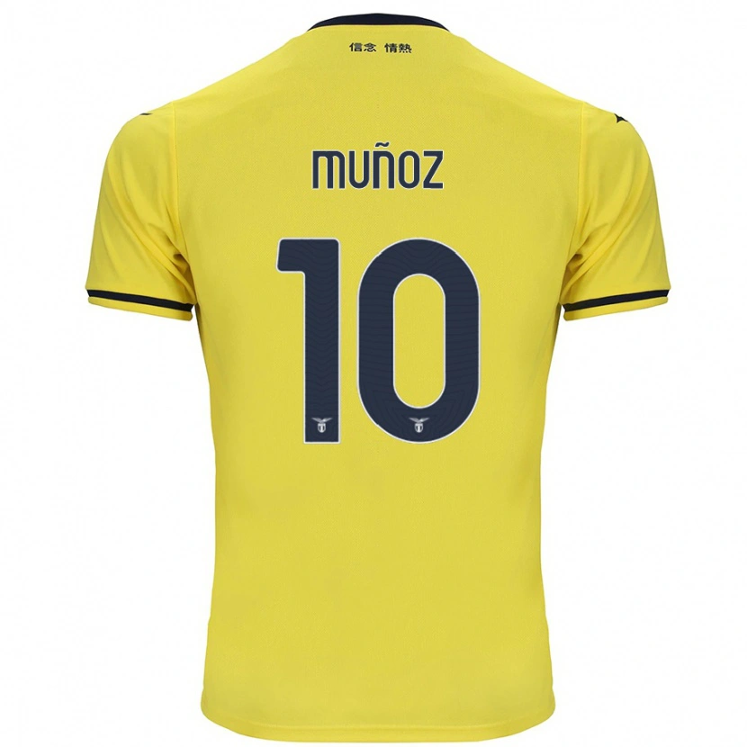 Danxen Niño Camiseta Cristo Muñoz #10 Amarillo 2ª Equipación 2024/25 La Camisa México