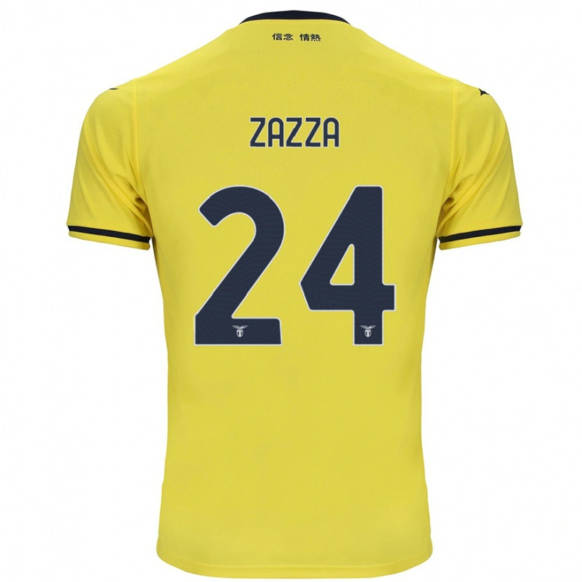 Danxen Niño Camiseta Matteo Zazza #24 Amarillo 2ª Equipación 2024/25 La Camisa México