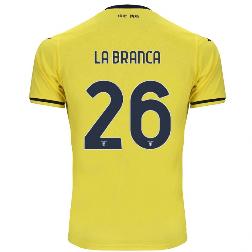 Danxen Niño Camiseta Ruggero La Branca #26 Amarillo 2ª Equipación 2024/25 La Camisa México