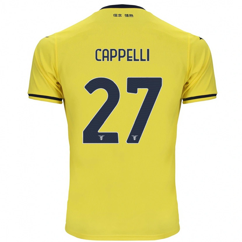 Danxen Niño Camiseta Tommaso Cappelli #27 Amarillo 2ª Equipación 2024/25 La Camisa México