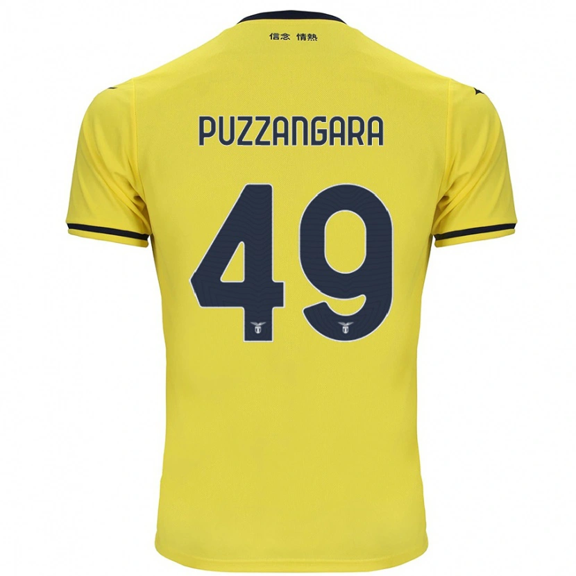 Danxen Niño Camiseta Angelo Antonio Puzzangara #49 Amarillo 2ª Equipación 2024/25 La Camisa México