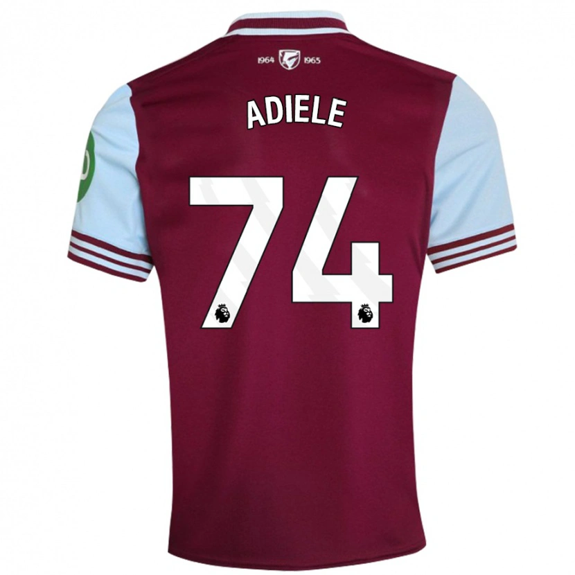 Danxen Hombre Camiseta Emeka Adiele #74 Rojo Oscuro 1ª Equipación 2024/25 La Camisa México
