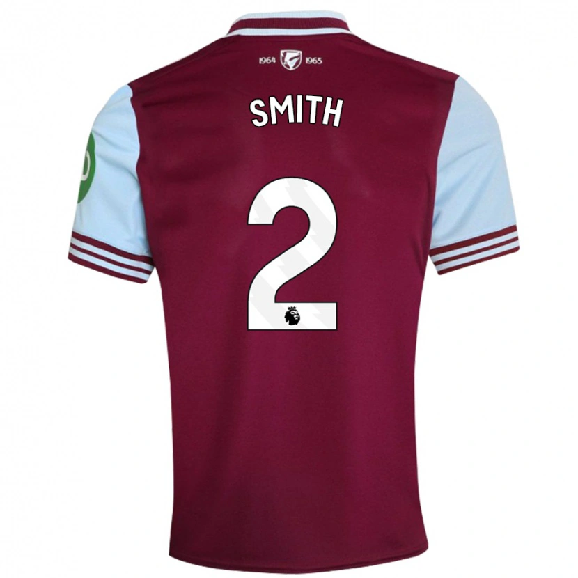 Danxen Hombre Camiseta Kirsty Smith #2 Rojo Oscuro 1ª Equipación 2024/25 La Camisa México