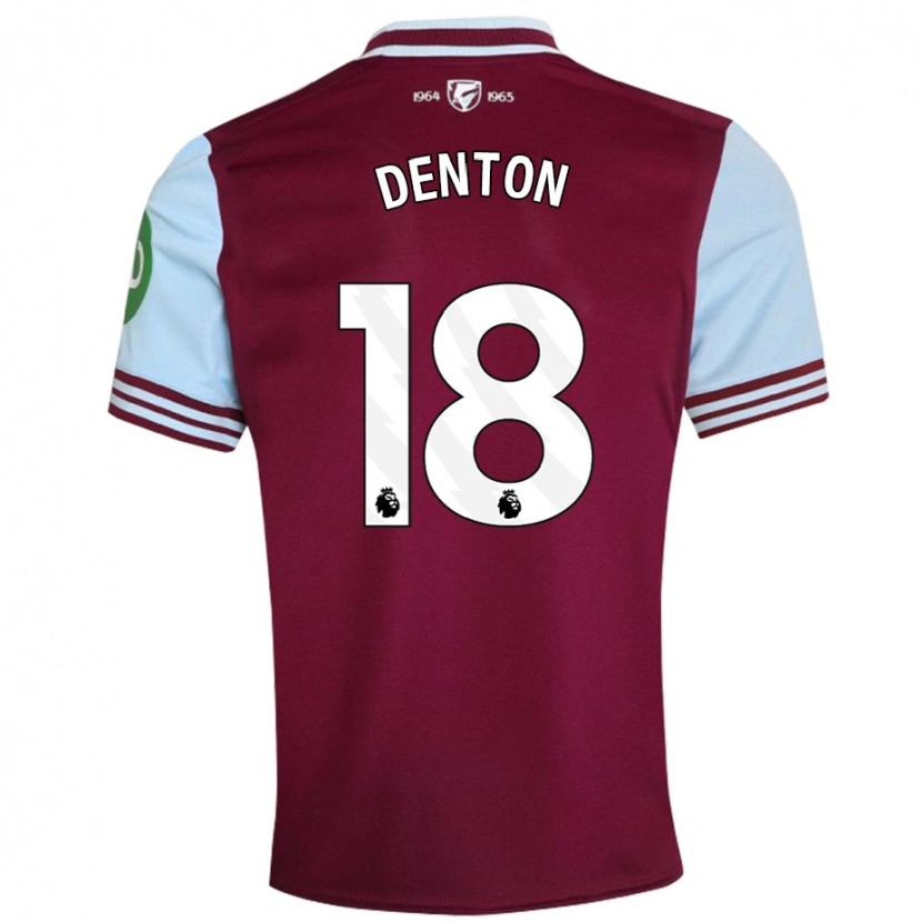 Danxen Hombre Camiseta Anouk Denton #18 Rojo Oscuro 1ª Equipación 2024/25 La Camisa México