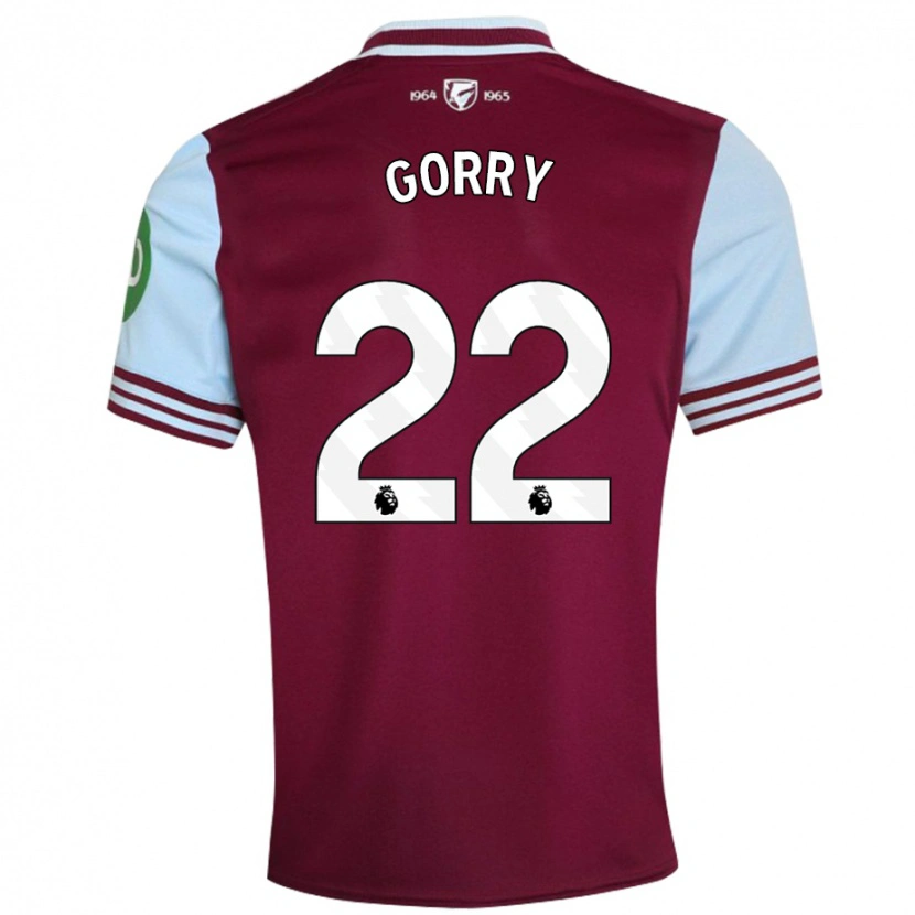 Danxen Hombre Camiseta Katrina Gorry #22 Rojo Oscuro 1ª Equipación 2024/25 La Camisa México