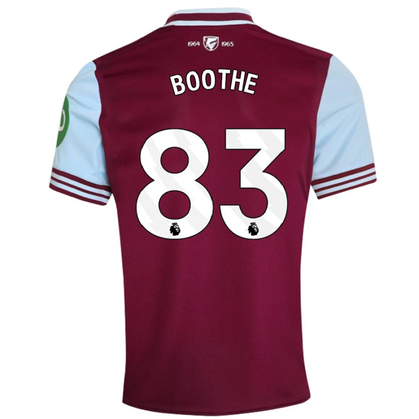 Danxen Hombre Camiseta Sebastian Boothe #83 Rojo Oscuro 1ª Equipación 2024/25 La Camisa México