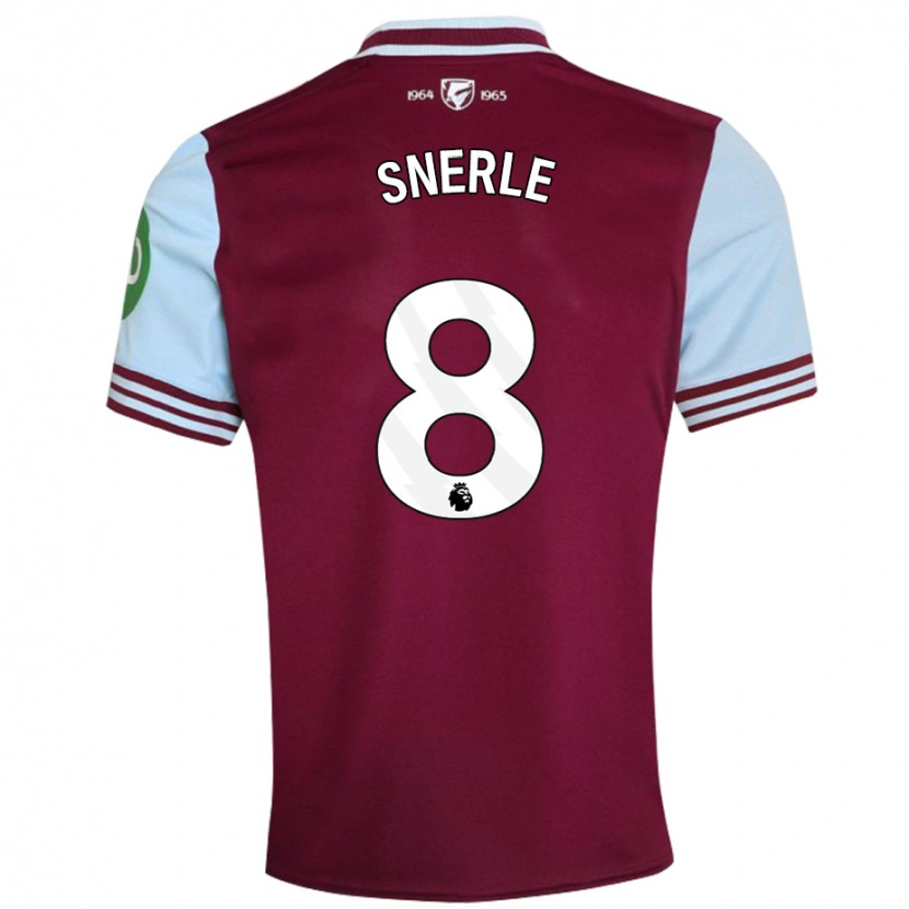 Danxen Hombre Camiseta Emma Snerle #8 Rojo Oscuro 1ª Equipación 2024/25 La Camisa México
