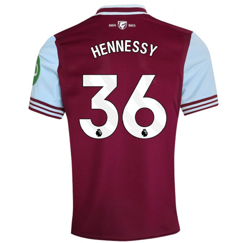 Danxen Hombre Camiseta Alexandra Hennessy #36 Rojo Oscuro 1ª Equipación 2024/25 La Camisa México