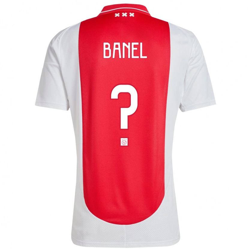 Danxen Hombre Camiseta Jaydon Banel #0 Rojo Blanco 1ª Equipación 2024/25 La Camisa México