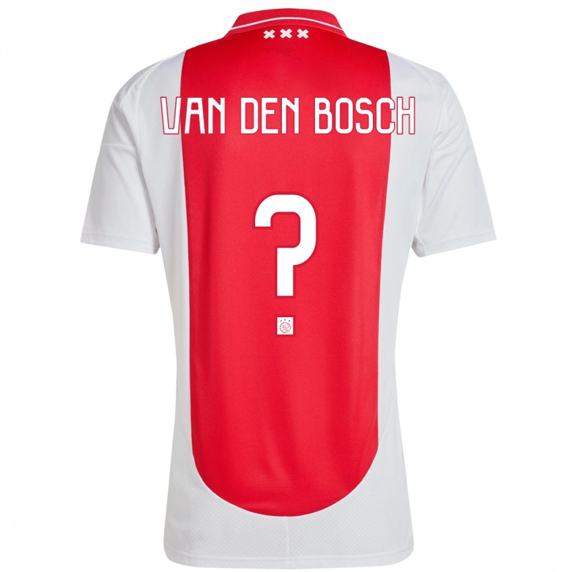 Danxen Hombre Camiseta Frederico Van Den Bosch #0 Rojo Blanco 1ª Equipación 2024/25 La Camisa México