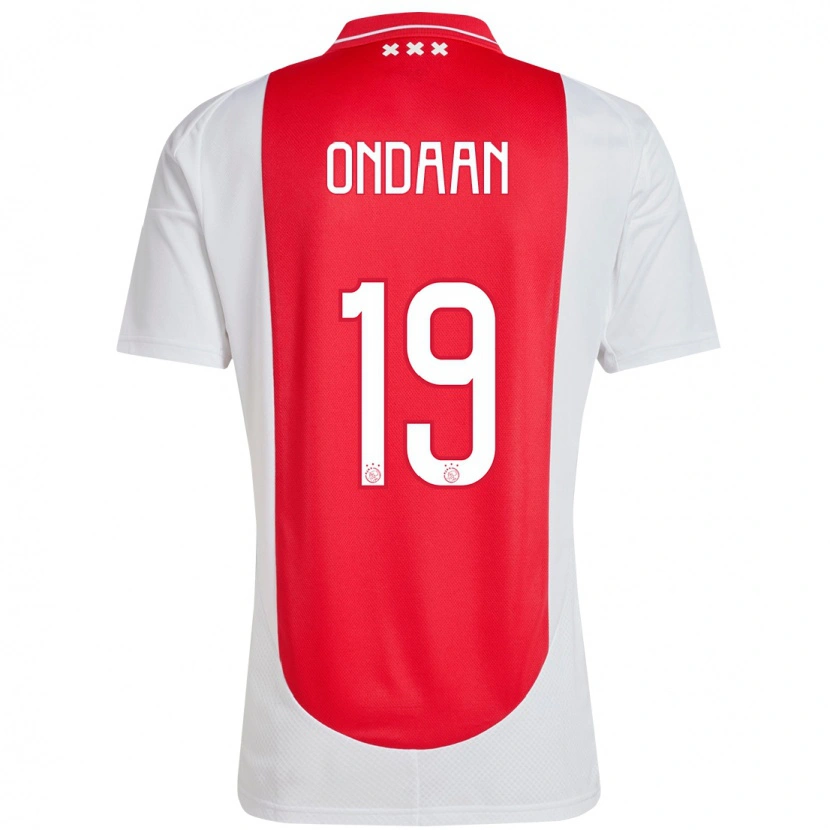 Danxen Hombre Camiseta Terell Ondaan #19 Rojo Blanco 1ª Equipación 2024/25 La Camisa México