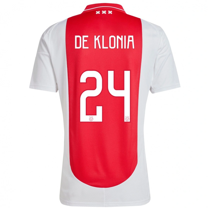 Danxen Hombre Camiseta Daliyah De Klonia #24 Rojo Blanco 1ª Equipación 2024/25 La Camisa México