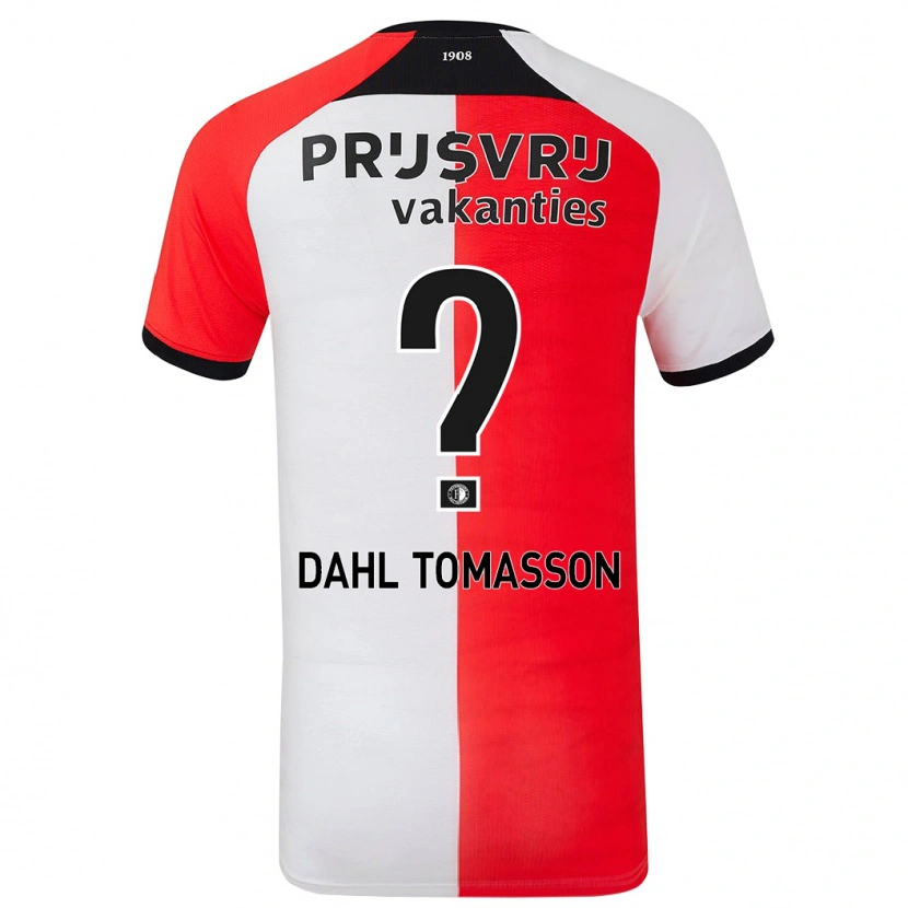 Danxen Hombre Camiseta Luca Dahl Tomasson #0 Rojo Blanco 1ª Equipación 2024/25 La Camisa México