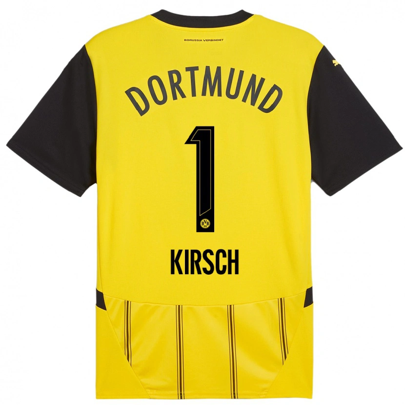Danxen Hombre Camiseta Marian Kirsch #1 Amarillo Negro 1ª Equipación 2024/25 La Camisa México