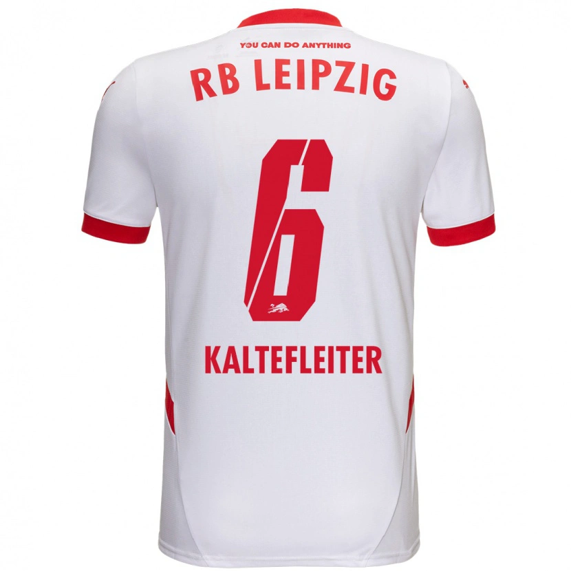 Danxen Hombre Camiseta Benno Kaltefleiter #6 Blanco Rojo 1ª Equipación 2024/25 La Camisa México