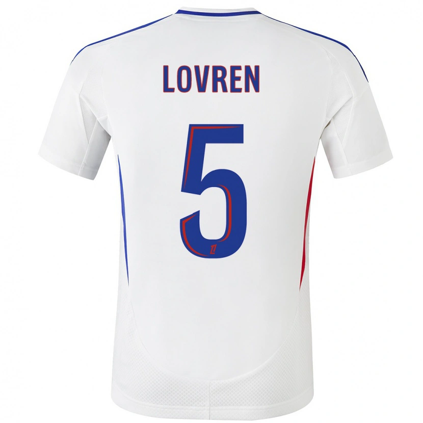 Danxen Hombre Camiseta Dejan Lovren #5 Blanco Azul 1ª Equipación 2024/25 La Camisa México
