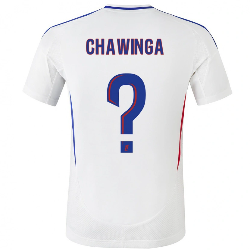 Danxen Hombre Camiseta Tabitha Chawinga #0 Blanco Azul 1ª Equipación 2024/25 La Camisa México