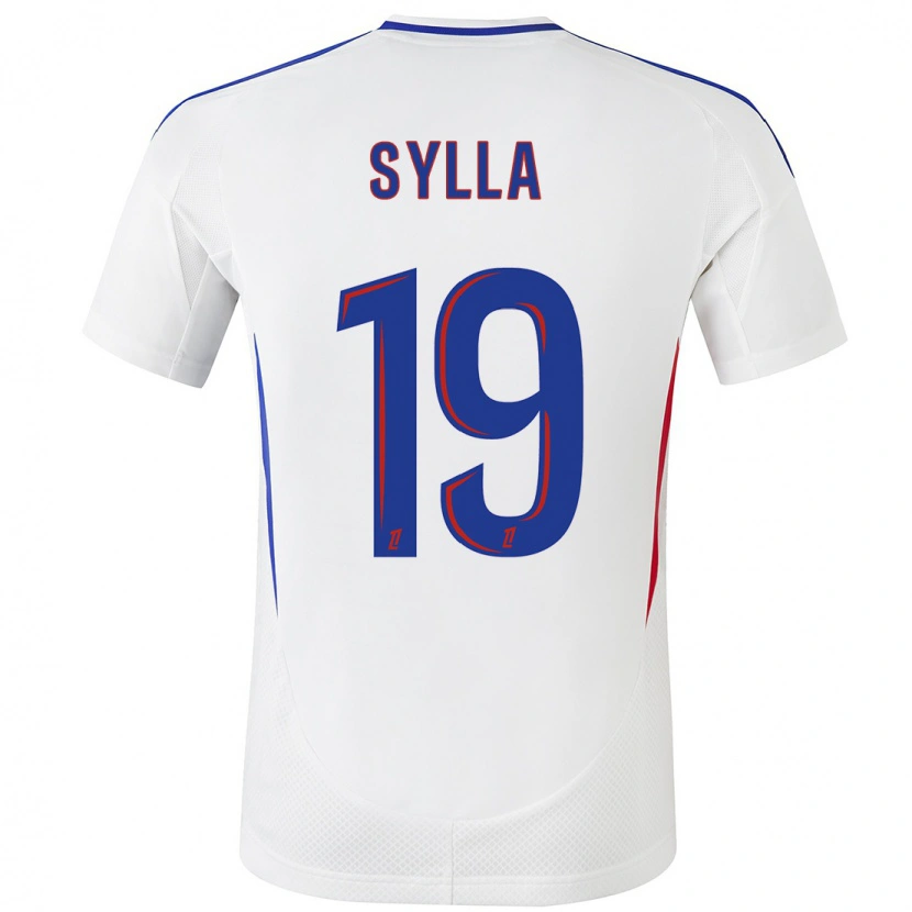 Danxen Hombre Camiseta Kysha Sylla #19 Blanco Azul 1ª Equipación 2024/25 La Camisa México