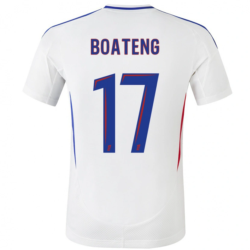 Danxen Hombre Camiseta Jerome Boateng #17 Blanco Azul 1ª Equipación 2024/25 La Camisa México
