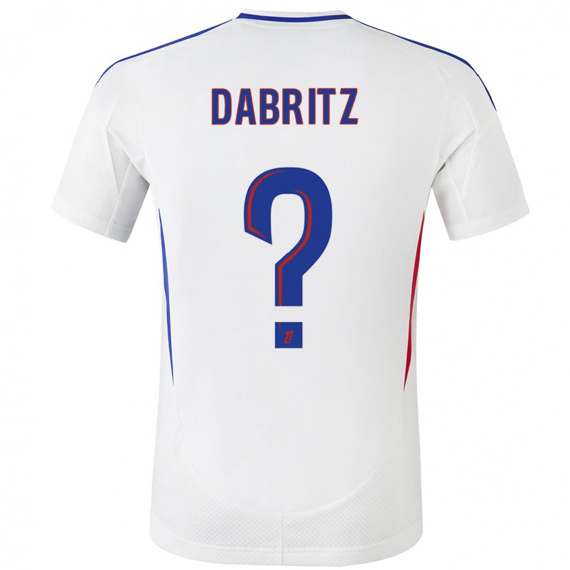 Danxen Hombre Camiseta Sara Dabritz #0 Blanco Azul 1ª Equipación 2024/25 La Camisa México
