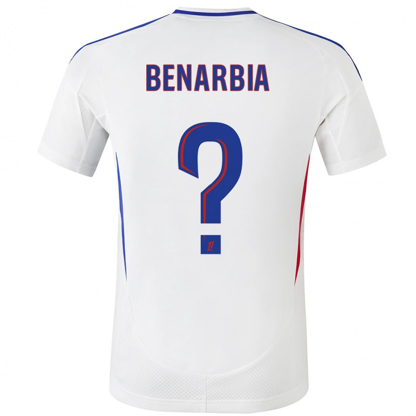 Danxen Hombre Camiseta Fares Benarbia #0 Blanco Azul 1ª Equipación 2024/25 La Camisa México