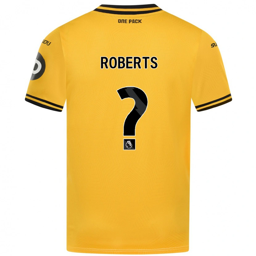Danxen Hombre Camiseta Tyler Roberts #0 Amarillo 1ª Equipación 2024/25 La Camisa México