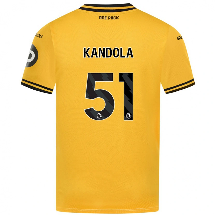 Danxen Hombre Camiseta Kam Kandola #51 Amarillo 1ª Equipación 2024/25 La Camisa México