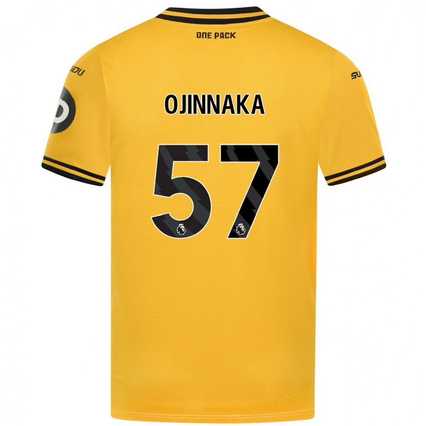 Danxen Hombre Camiseta Temple Ojinnaka #57 Amarillo 1ª Equipación 2024/25 La Camisa México