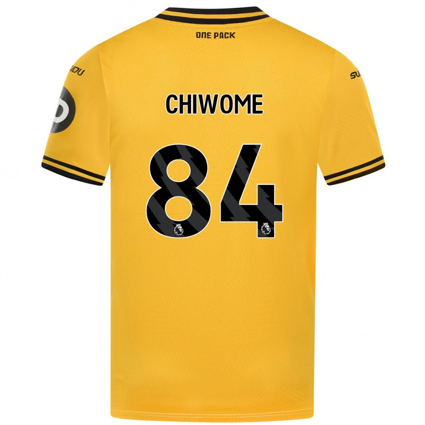 Danxen Hombre Camiseta Leon Chiwome #84 Amarillo 1ª Equipación 2024/25 La Camisa México