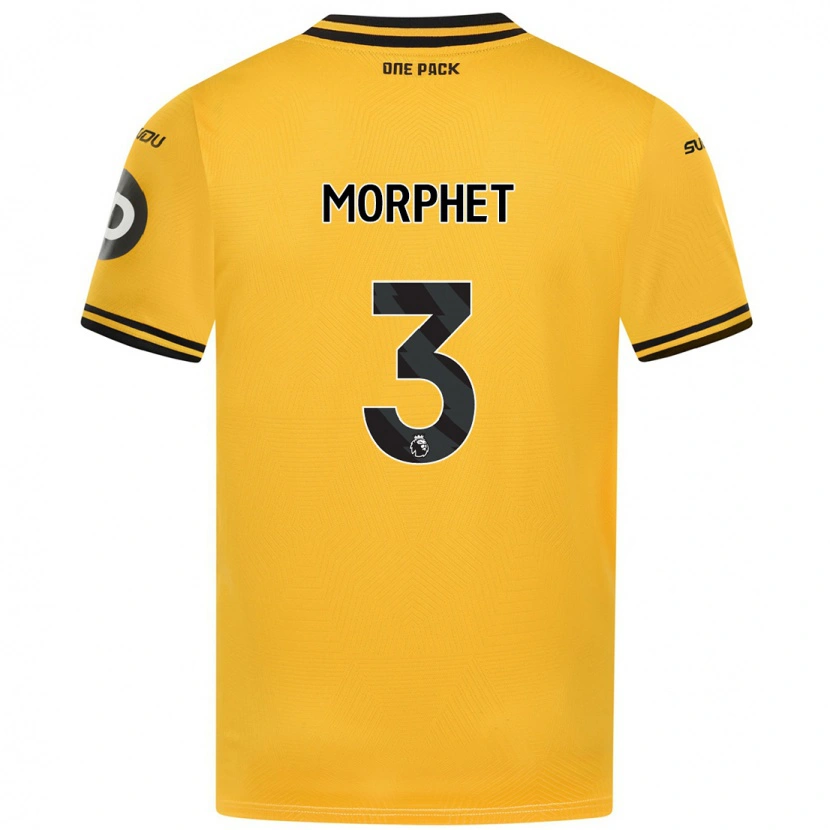 Danxen Hombre Camiseta Anna Morphet #3 Amarillo 1ª Equipación 2024/25 La Camisa México